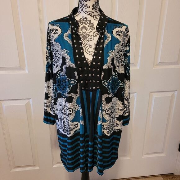 Maria Gabrielle woman's 2X tunic top - Picture 1 of 8